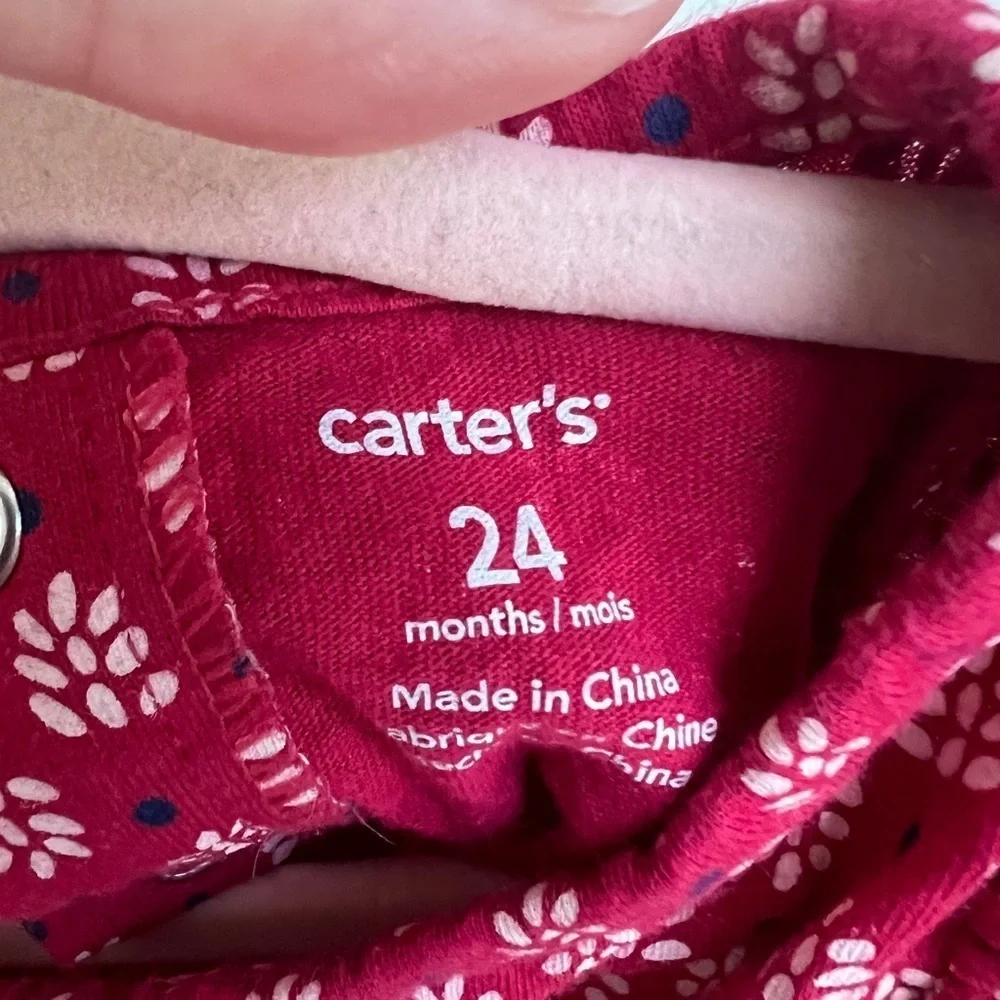Carters 24M Red Shortsleeve Jumpsuit